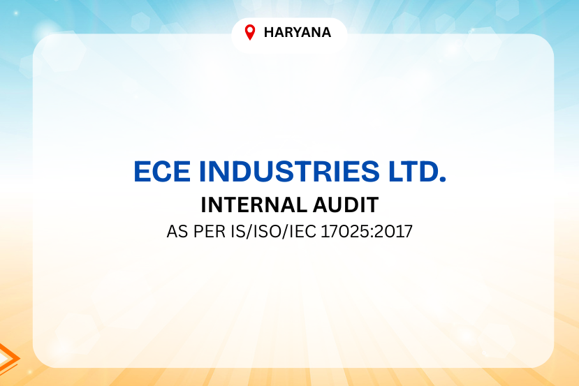 IS/ISO/IEC 17025:2017 InternalAudit ECE Haryana